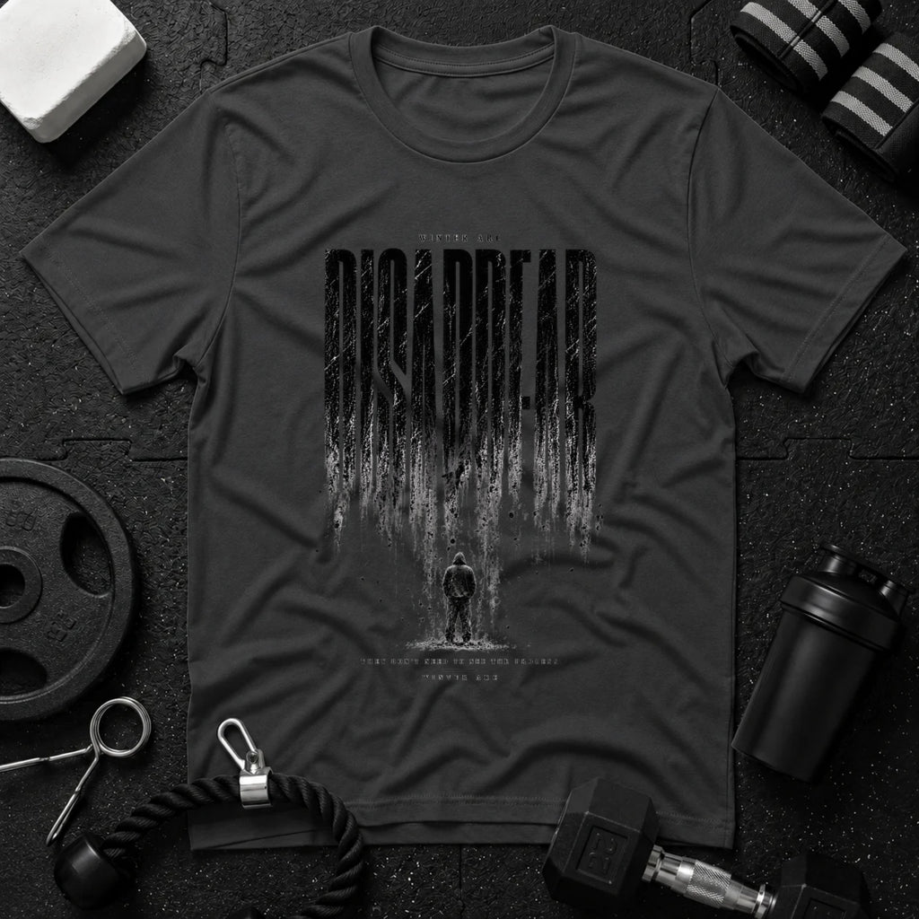 Dissapear Dark Heather T-shirt mockup