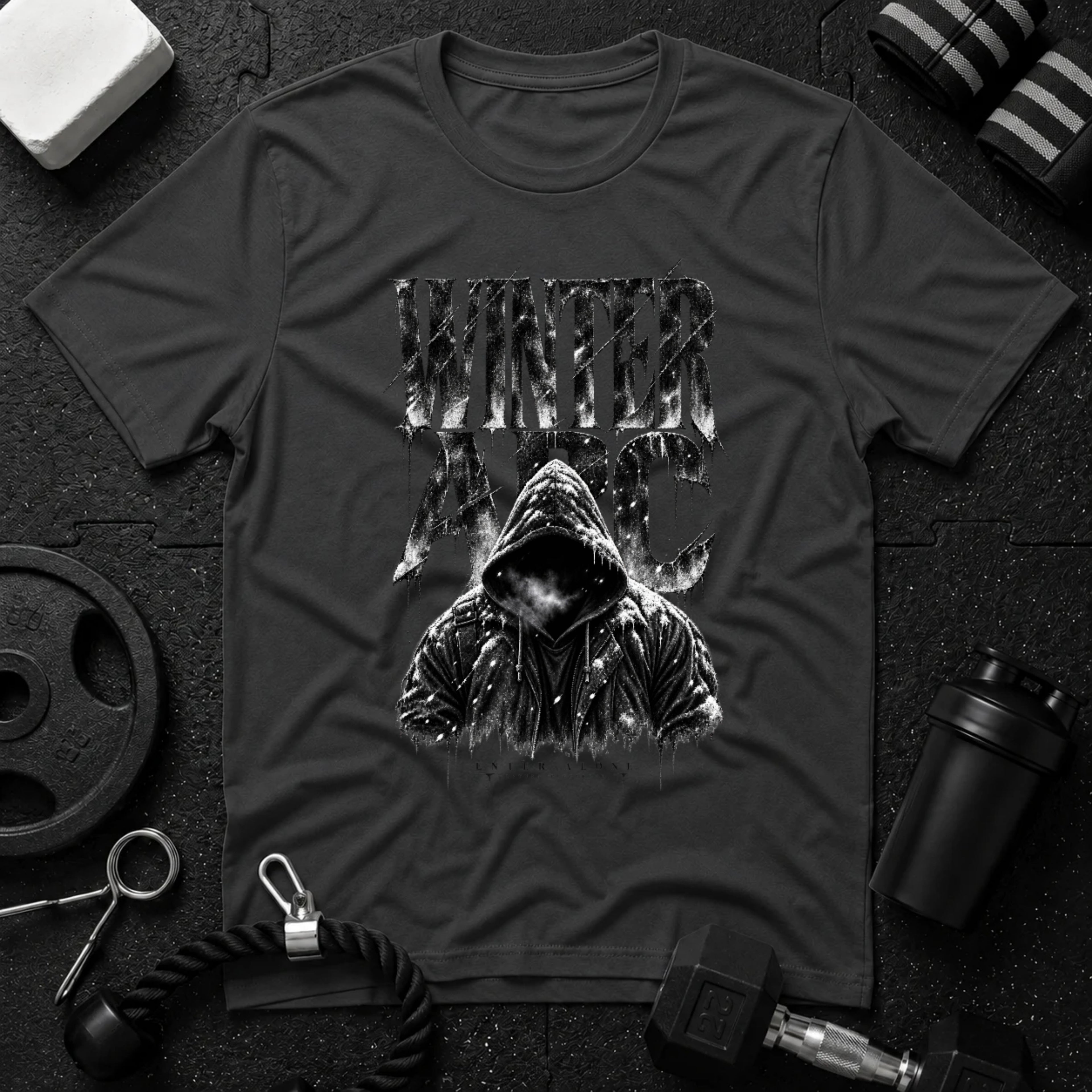 Enter Alone Dark Heather T-shirt mockup