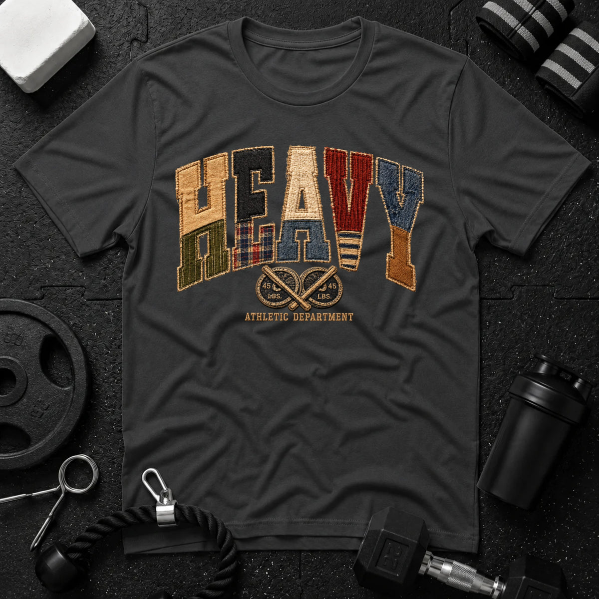 Heavy Dark Heather T-shirt mockup