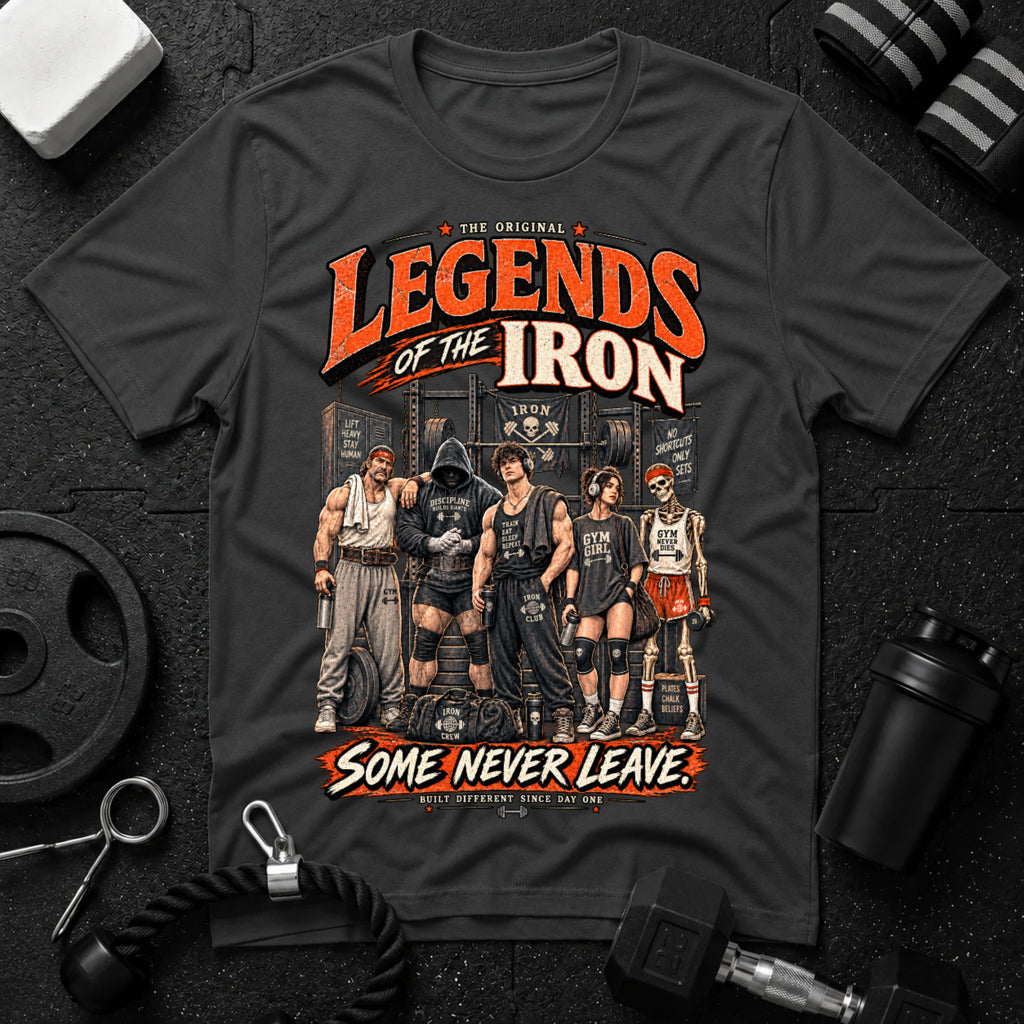 Legend Of The Iron Dark Heather T-shirt mockup