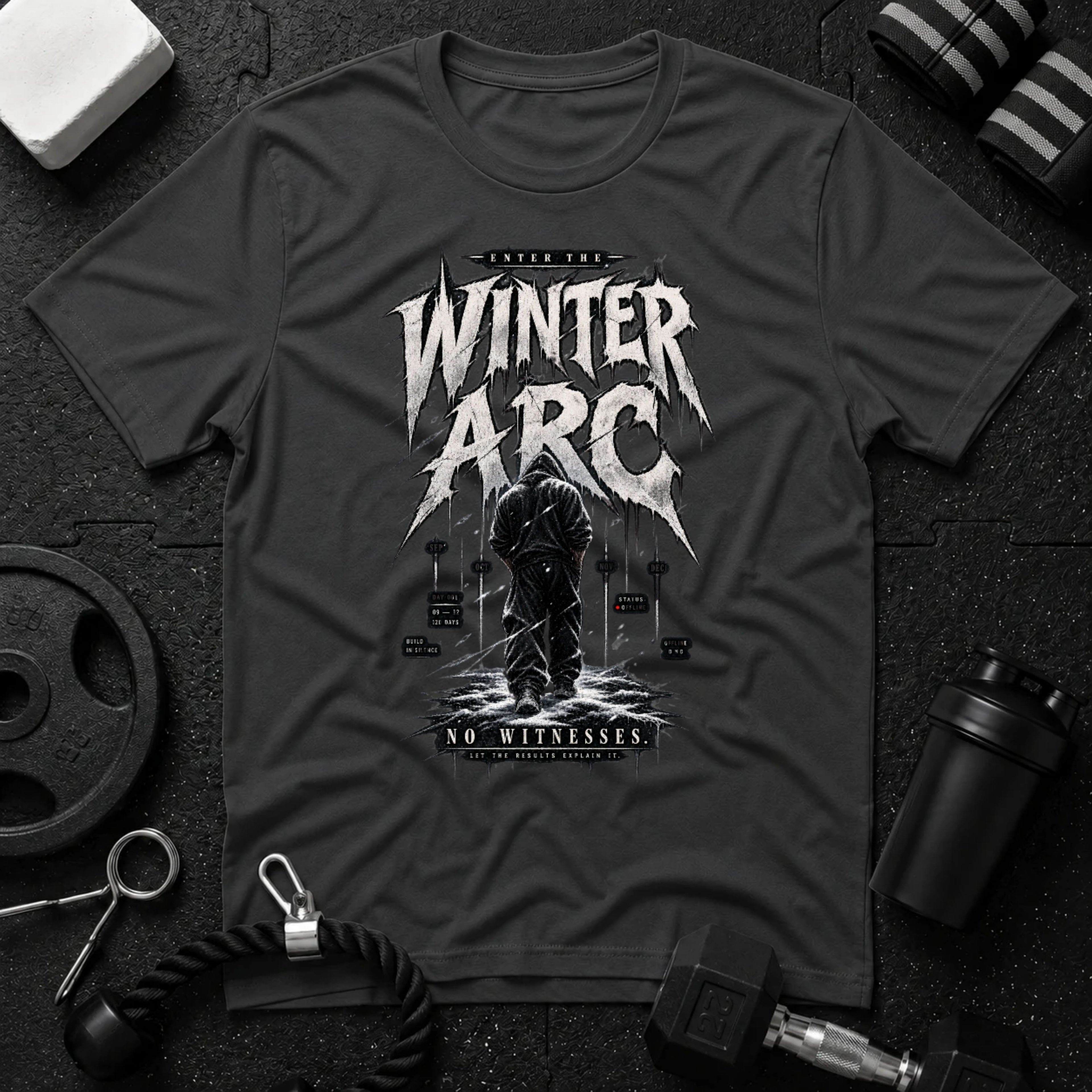 No Witness Dark Heather T-shirt mockup