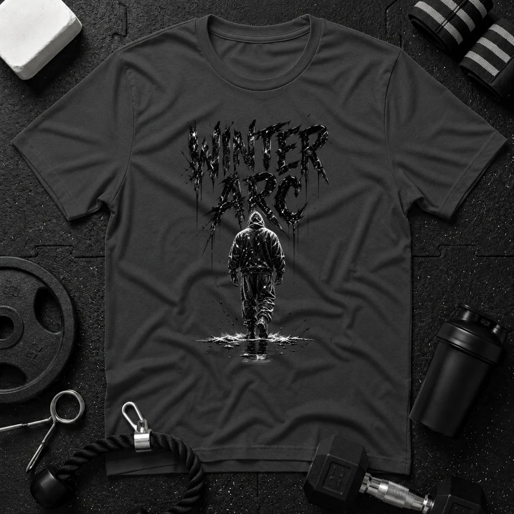 Walking Alone Dark Heather T-shirt mockup
