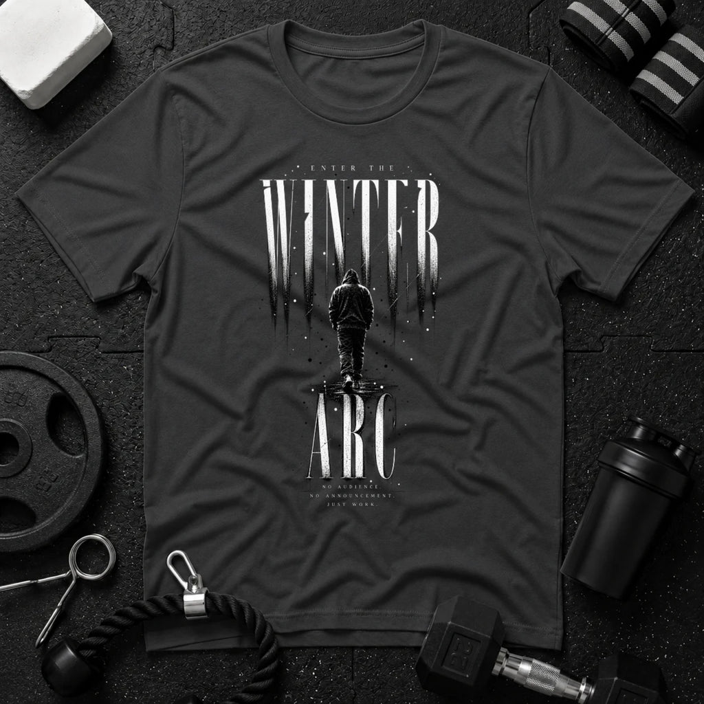 Winter Arc Dark Heather T-shirt mockup