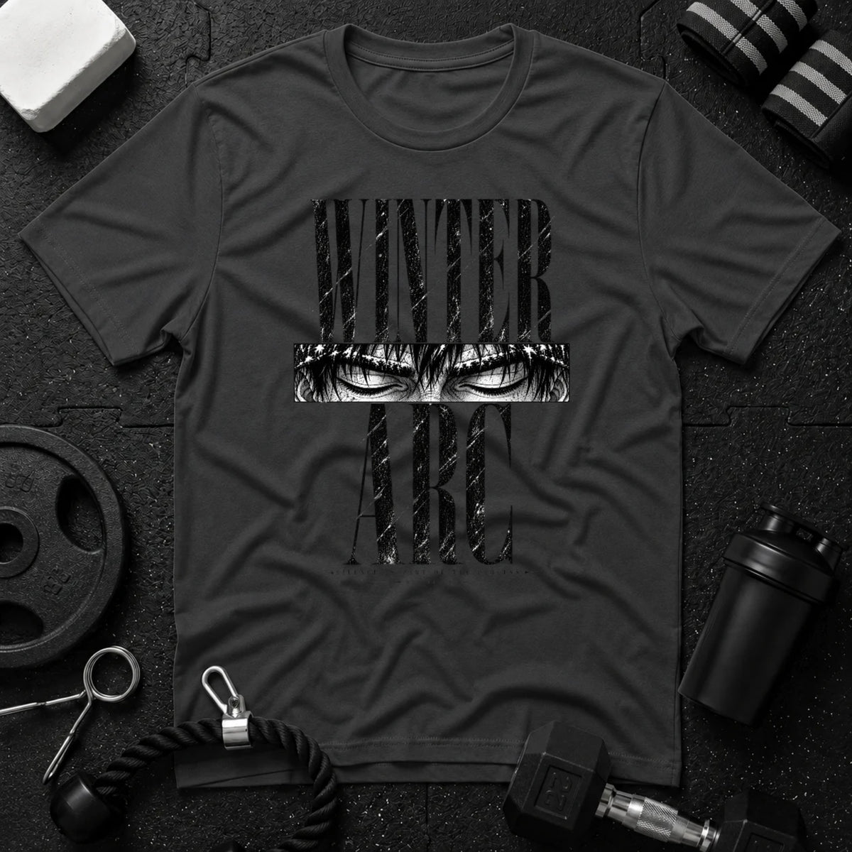 Winter Arc Silence Dark Heather T-shirt mockup
