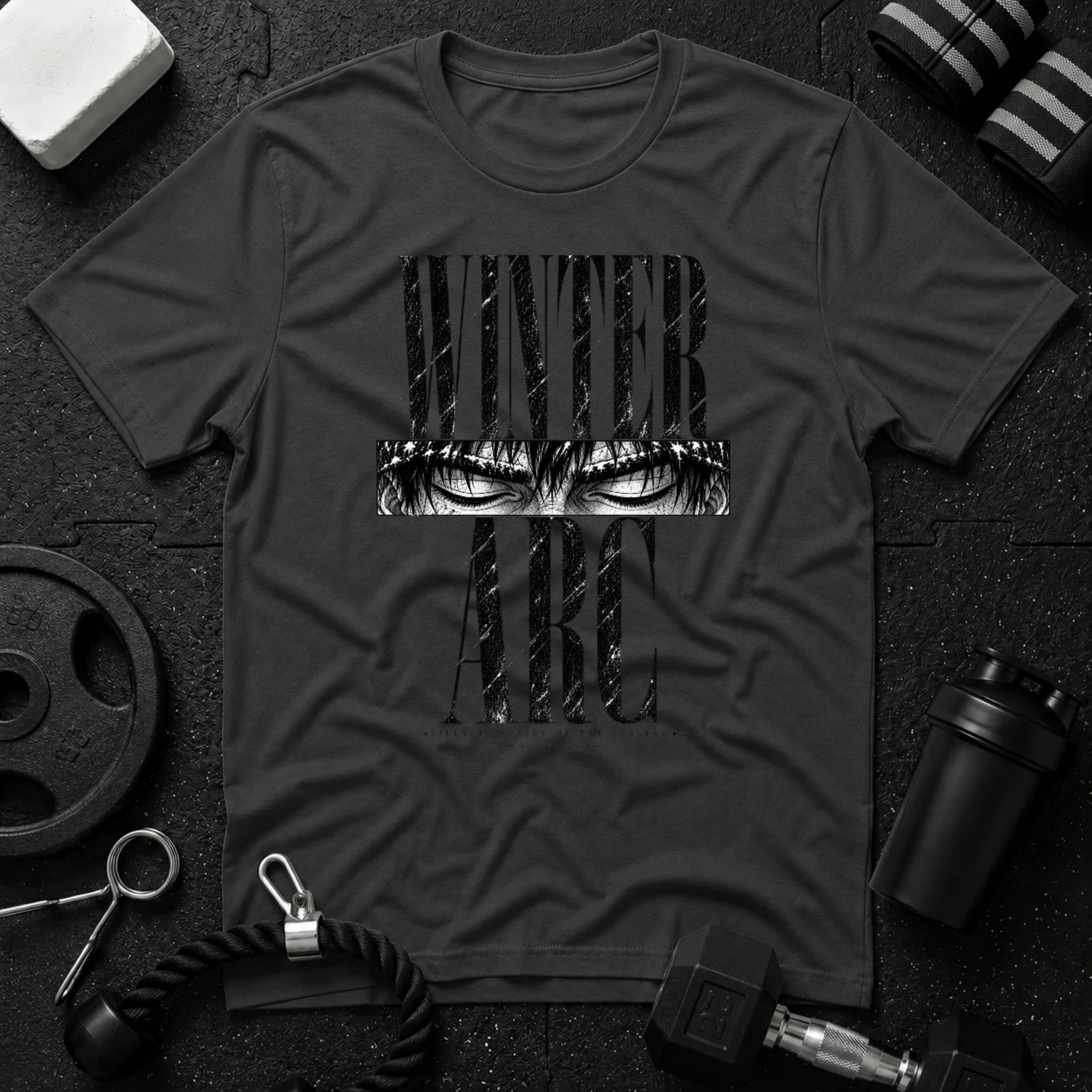 Winter Arc Silence Dark Heather T-shirt mockup