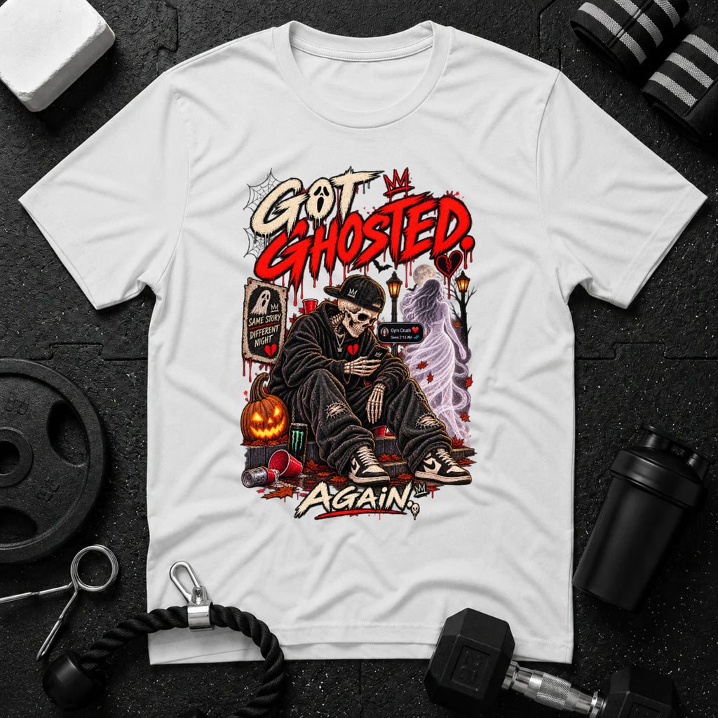 Got Ghosted Halloween T-shirt in White