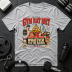 Gym rat diet Sport Grey T-shirt mockup