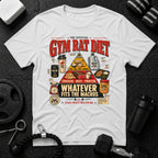 Gym rat diet White T-shirt mockup