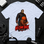 He came back Light Blue T-shirt mockup
