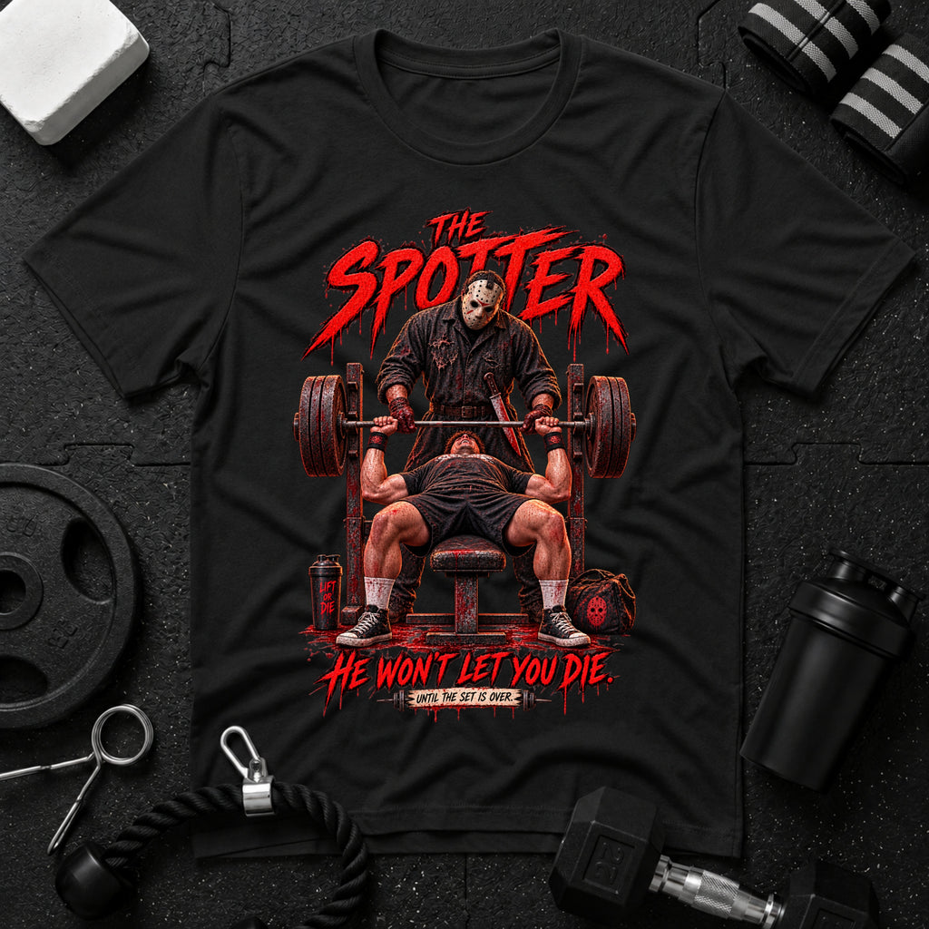 he won't let you die Black T-shirt mockup