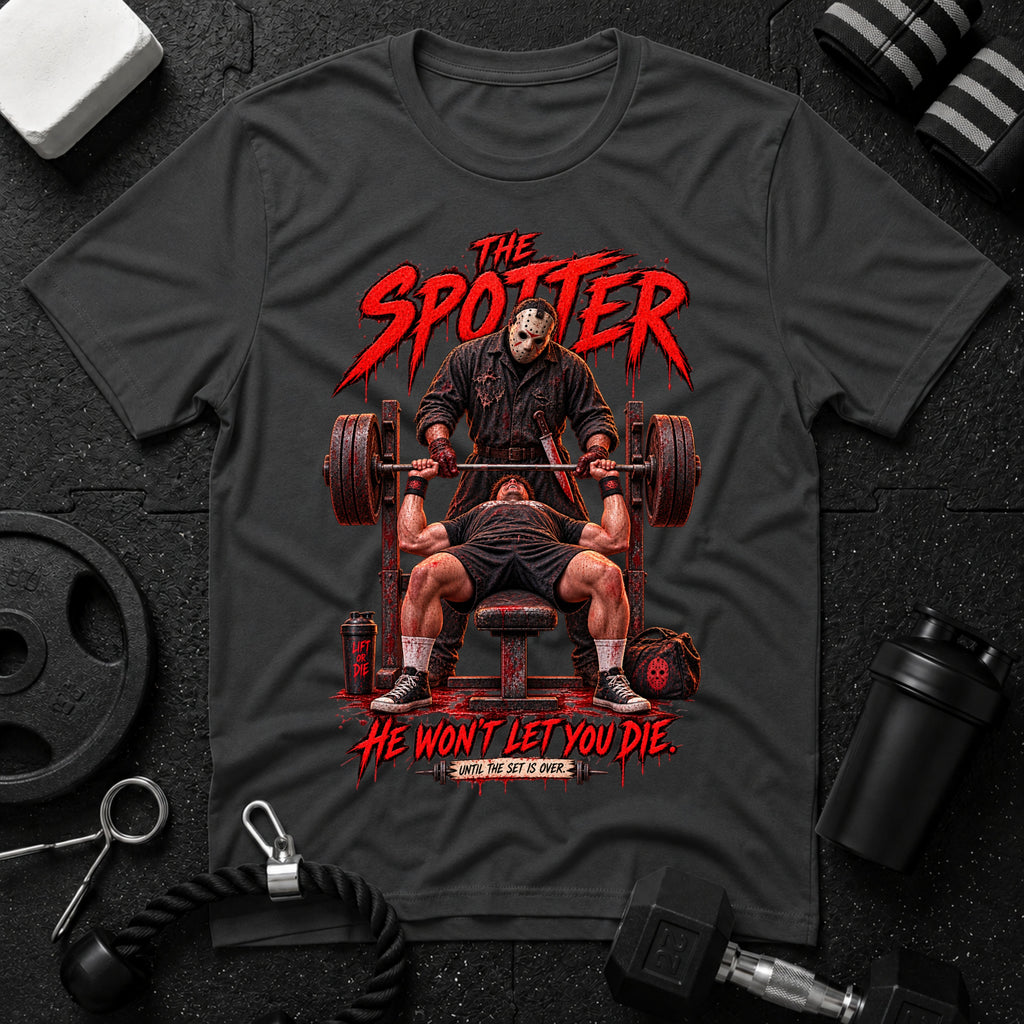 he won't let you die Dark Heather T-shirt mockup