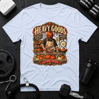 Heavy Goods Halloween Light Blue T-shirt mockup
