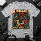 Horror Video Sport Grey T-shirt mockup