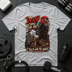 I told him to wait Sport Grey T-shirt mockup
