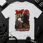 I told him to wait White T-shirt mockup