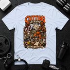 Cutting Season Light Blue T-shirt mockup