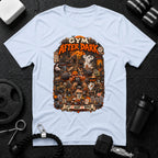 Gym After Dark Light Blue T-shirt mockup