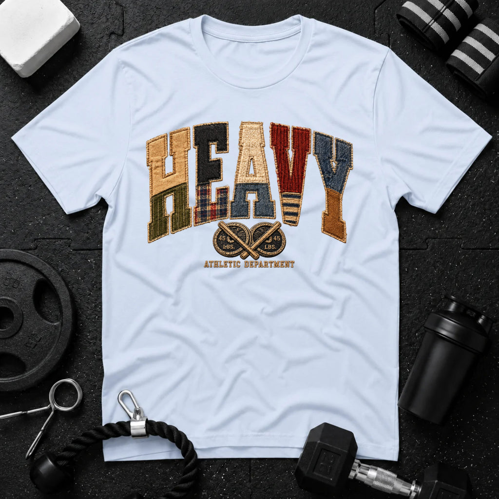 Heavy Light Blue T-shirt mockup