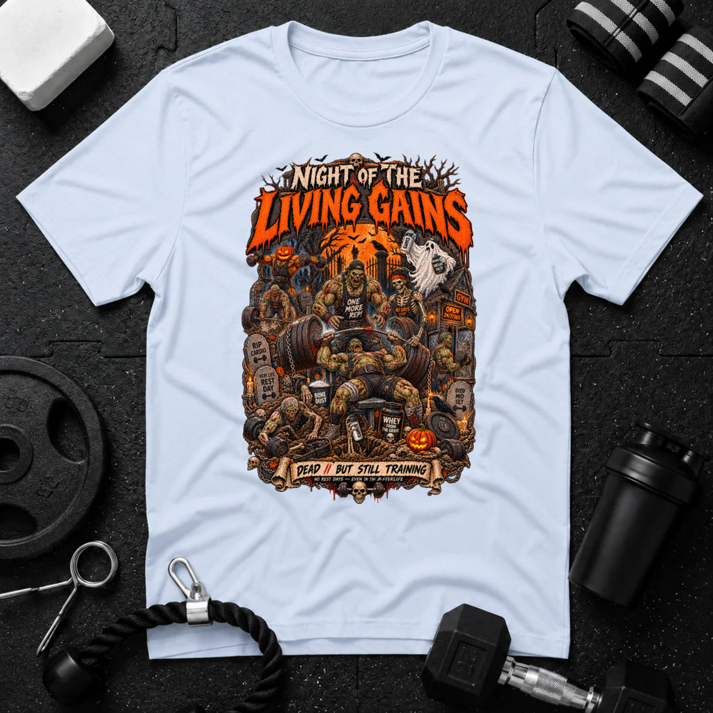 Living Gains Light Blue T-shirt mockup