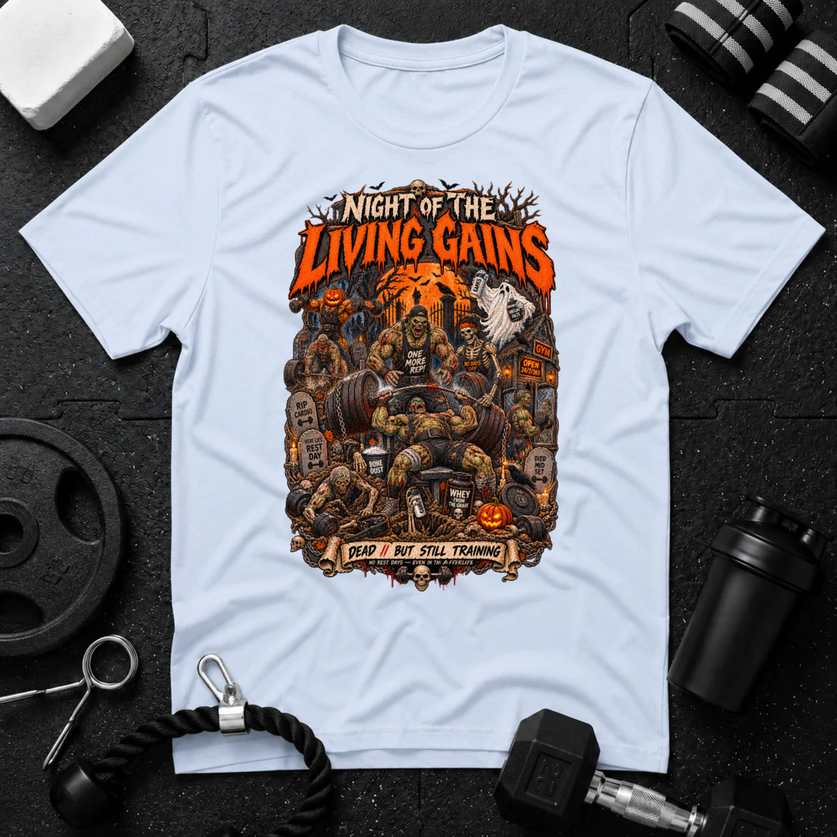 Living Gains Light Blue T-shirt mockup