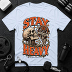 Stay Heavy Light Blue T-shirt mockup