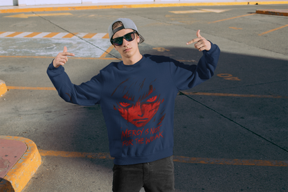 Anime Face "Mercy Is Not For The Weak" Long Sleeve Tee