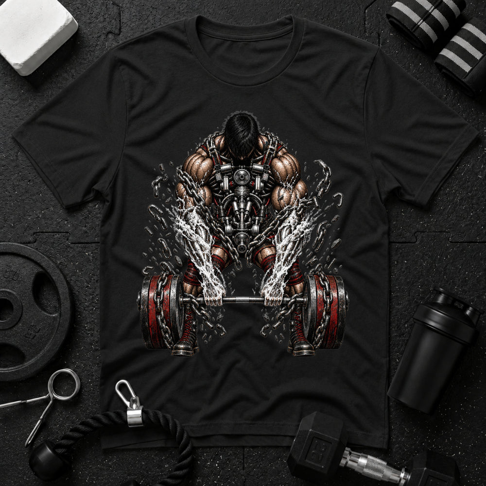 Muscular Deadlift Broken Chains- T-shirt