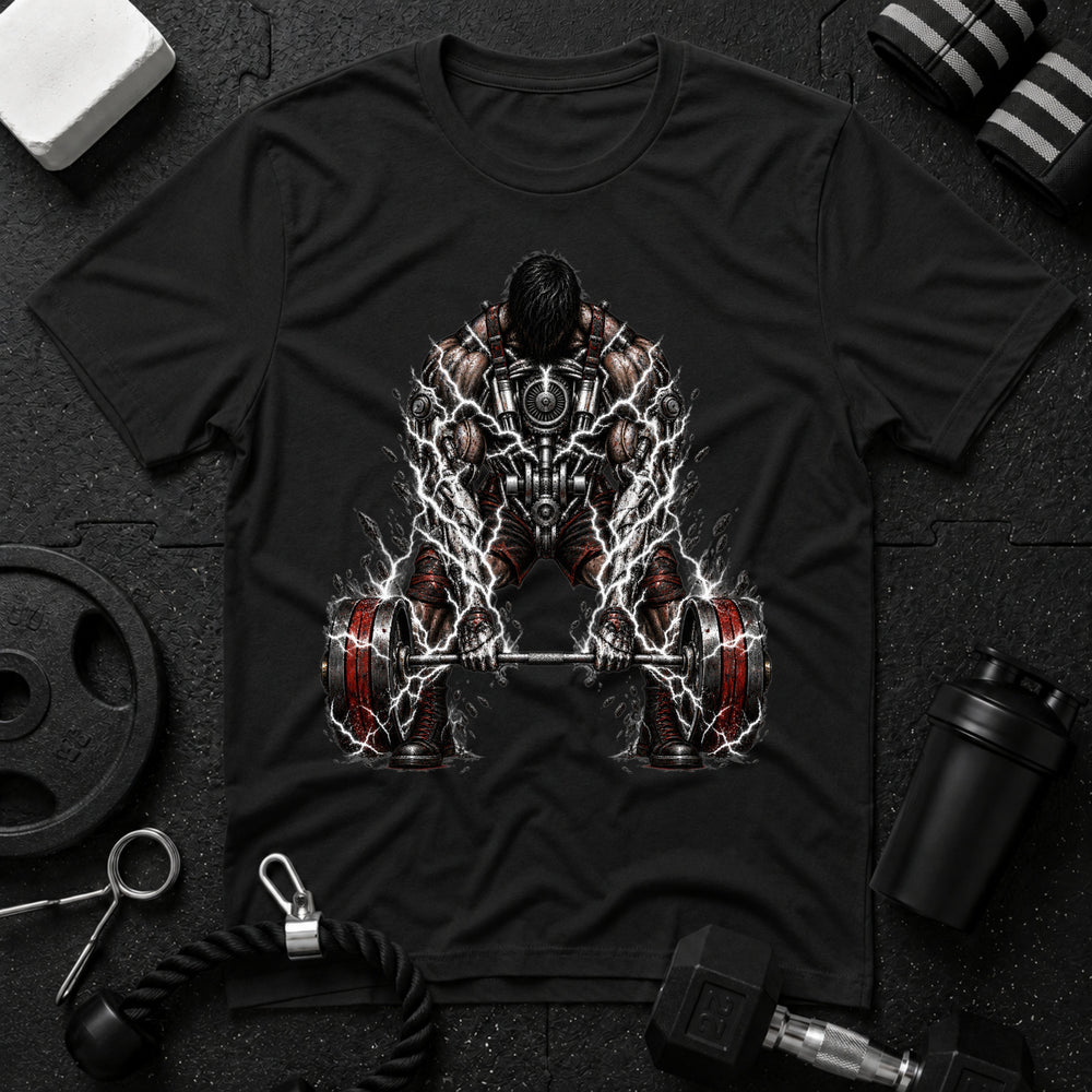 Muscular Deadlift Electric - T-shirt