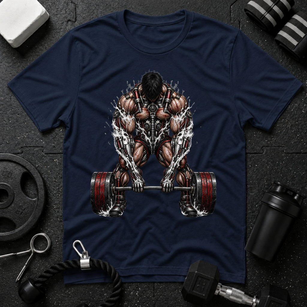 Muscular Deadlift Reactor - T-shirt - Navy