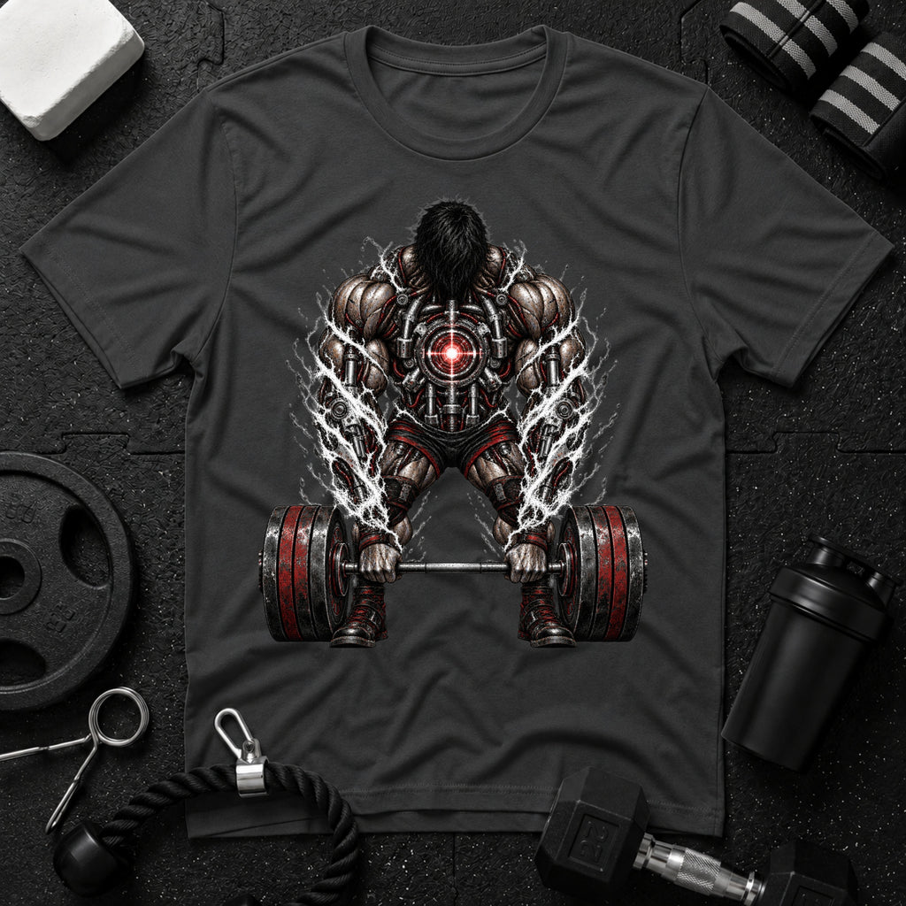 Muscular Deadlift Redline - T-shirt - Dark Heather