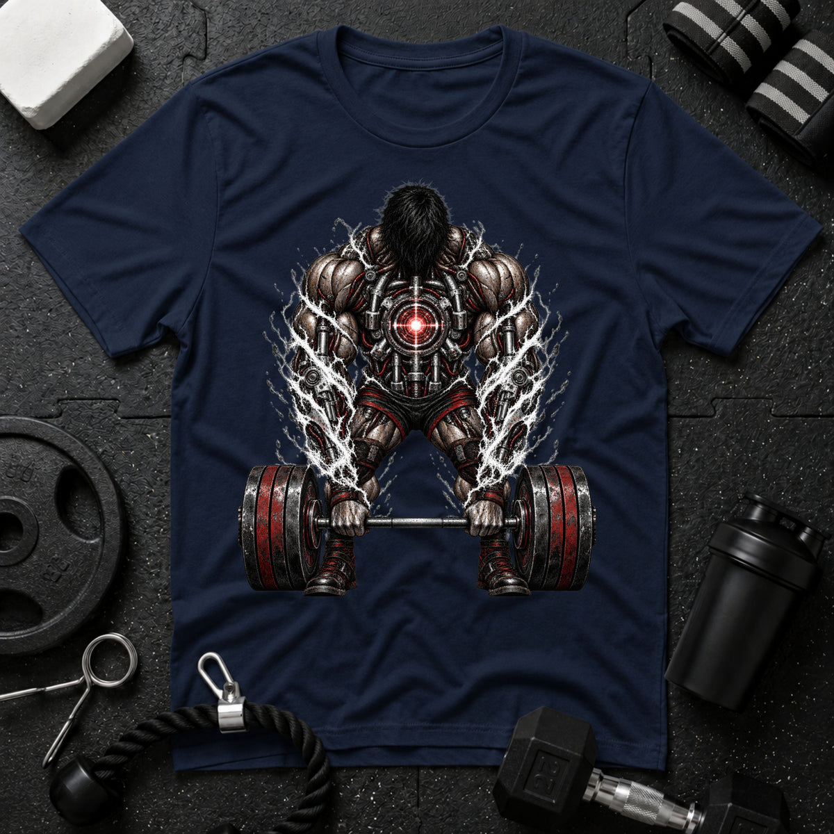Muscular Deadlift Redline - T-shirt - Navy