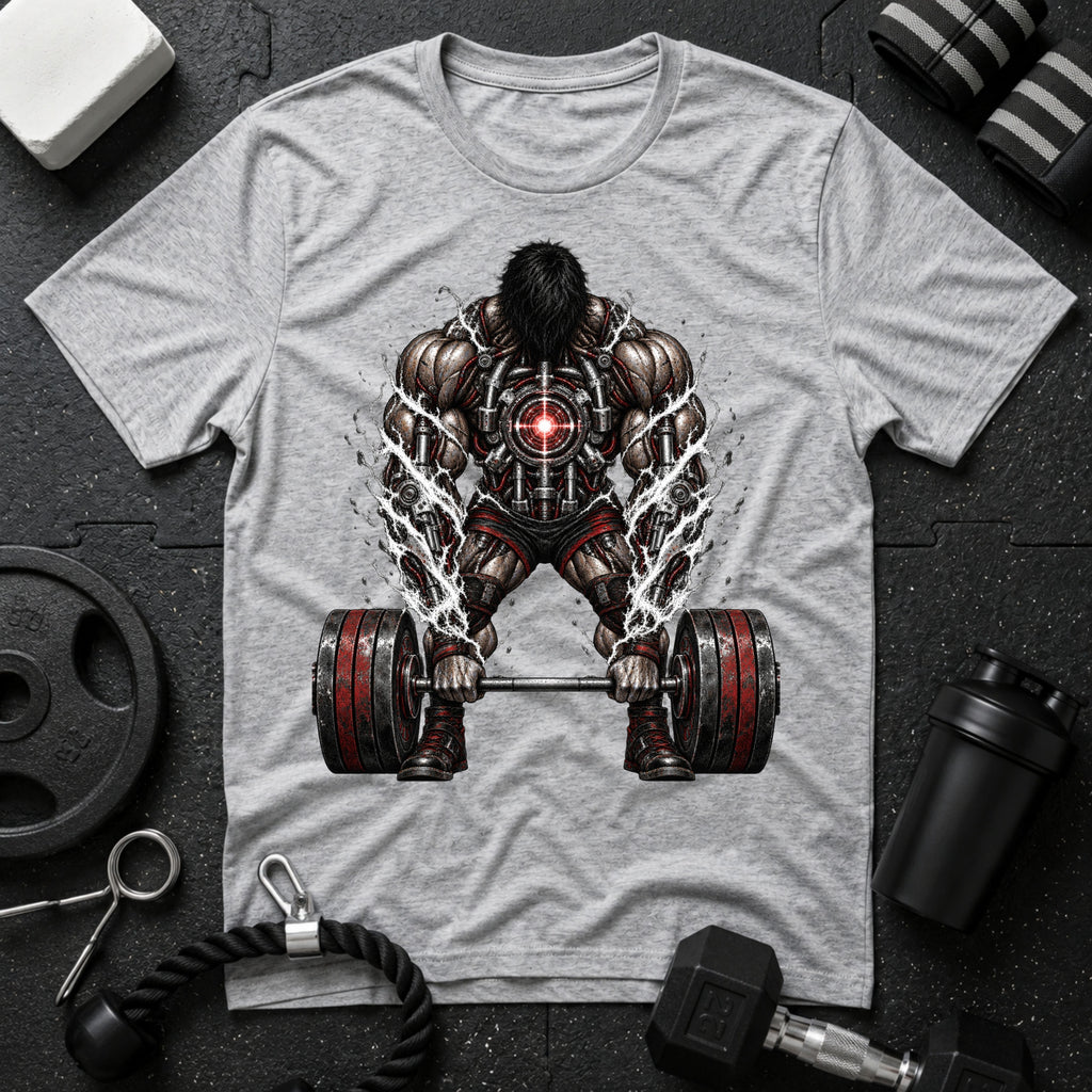 Muscular Deadlift Redline - T-shirt - Sport Grey