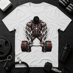 Muscular Deadlift Redline - T-shirt - White