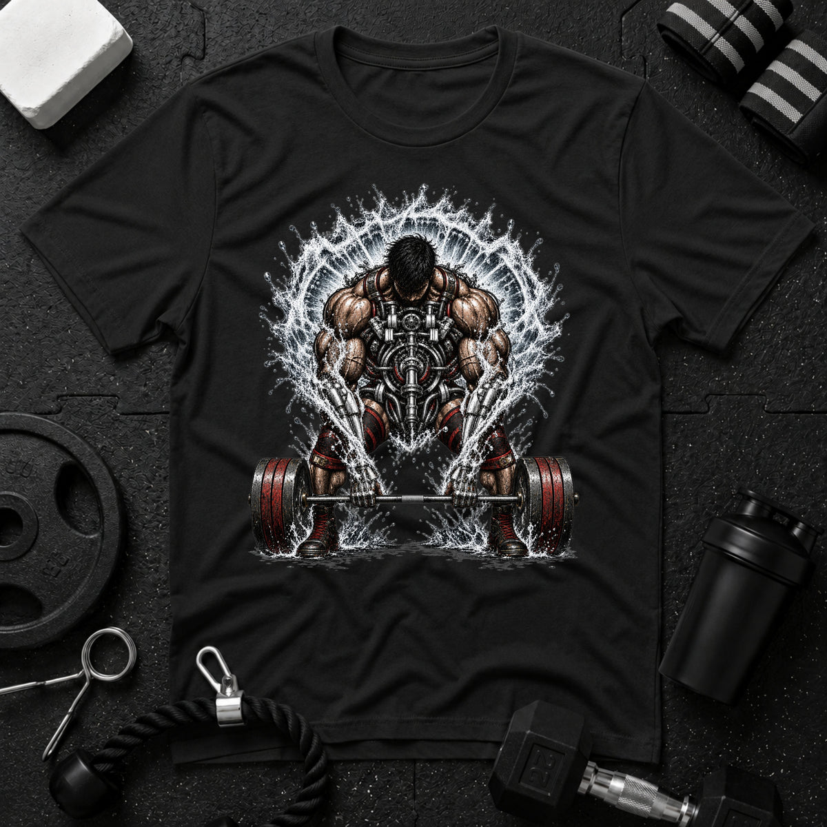 Muscular Deadlift Water - T-shirt - Black