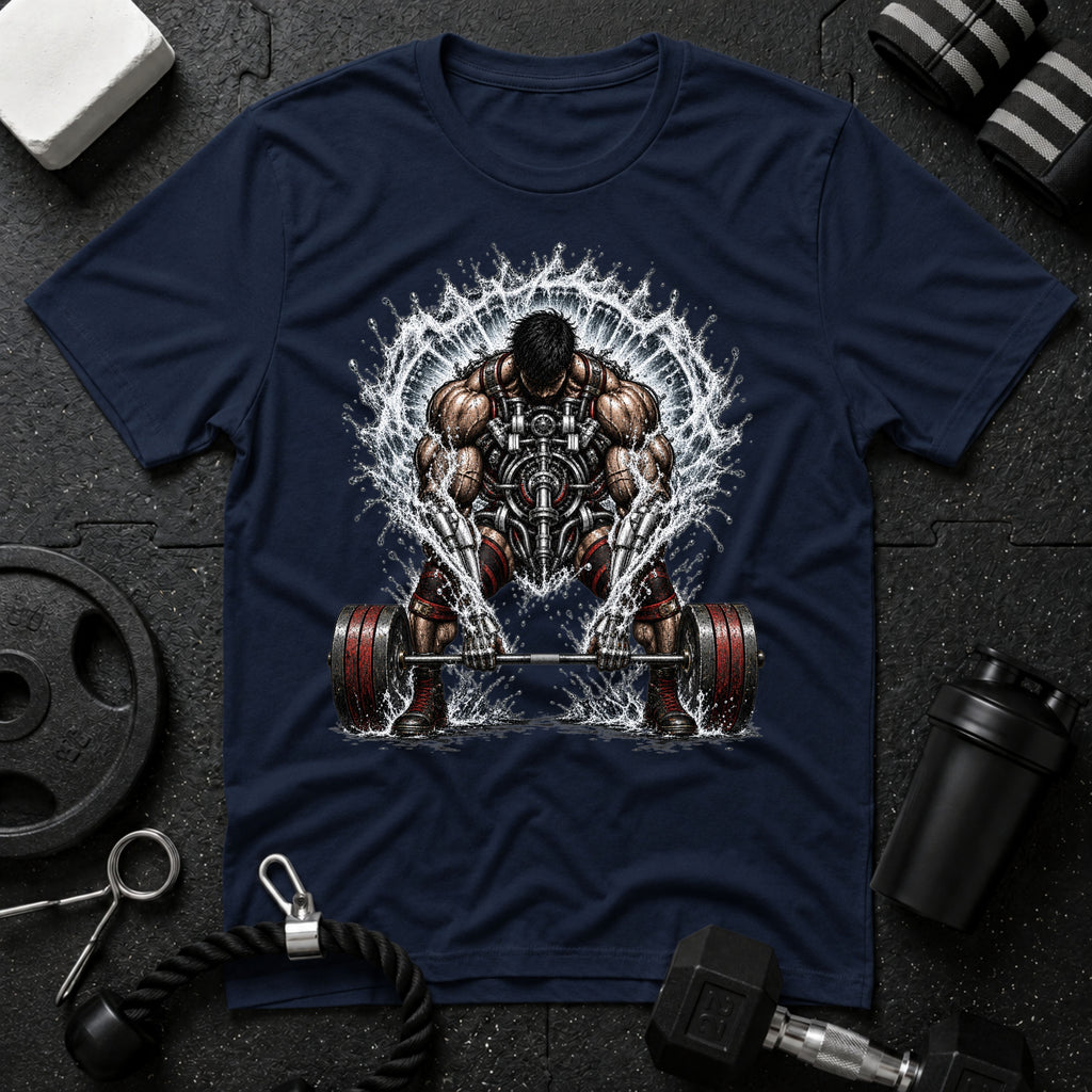 Muscular Deadlift Water - T-shirt - Navy
