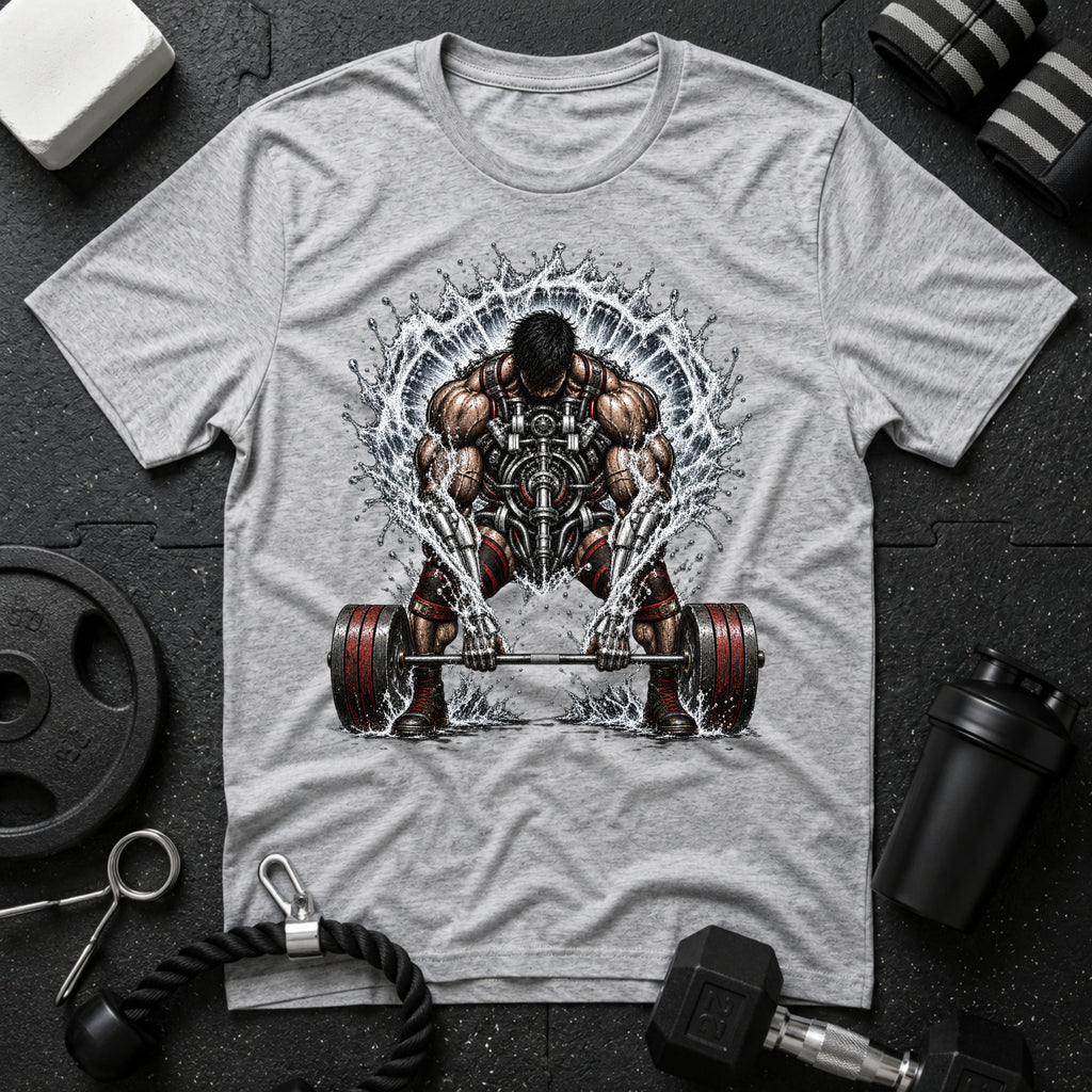 Muscular Deadlift Water - T-shirt - Sport Grey
