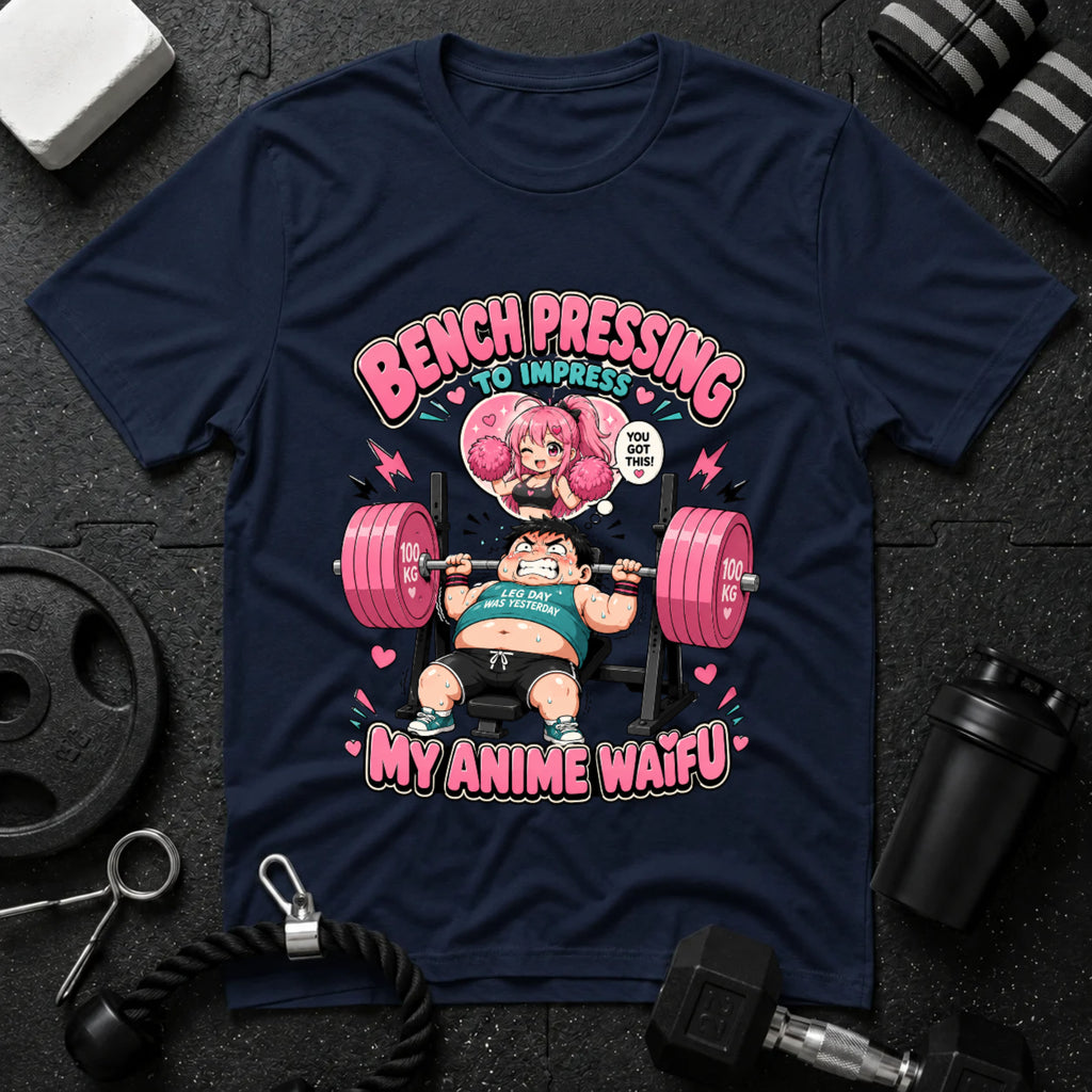 Bench Pressing to Impress My Anime Waifu