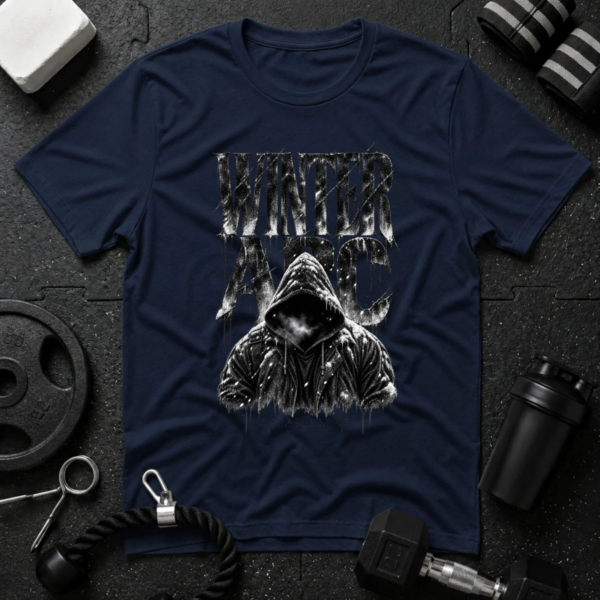 Enter Alone Navy T-shirt mockup