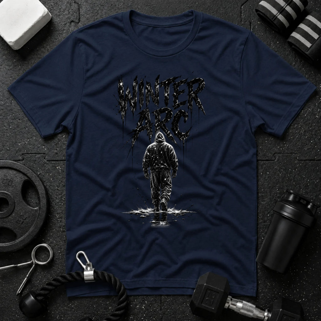 Walking Alone Navy T-shirt mockup