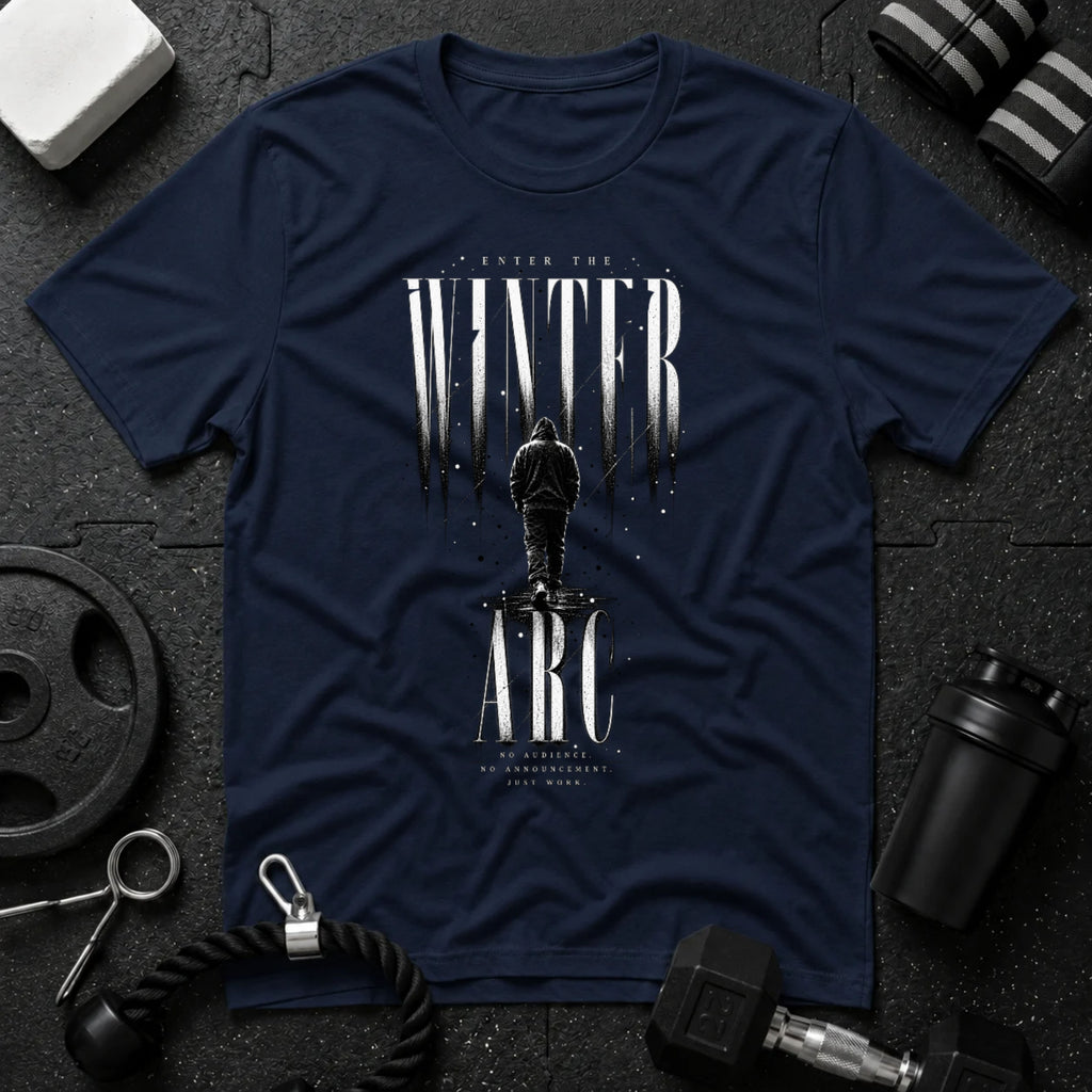 Winter Arc Navy T-shirt mockup