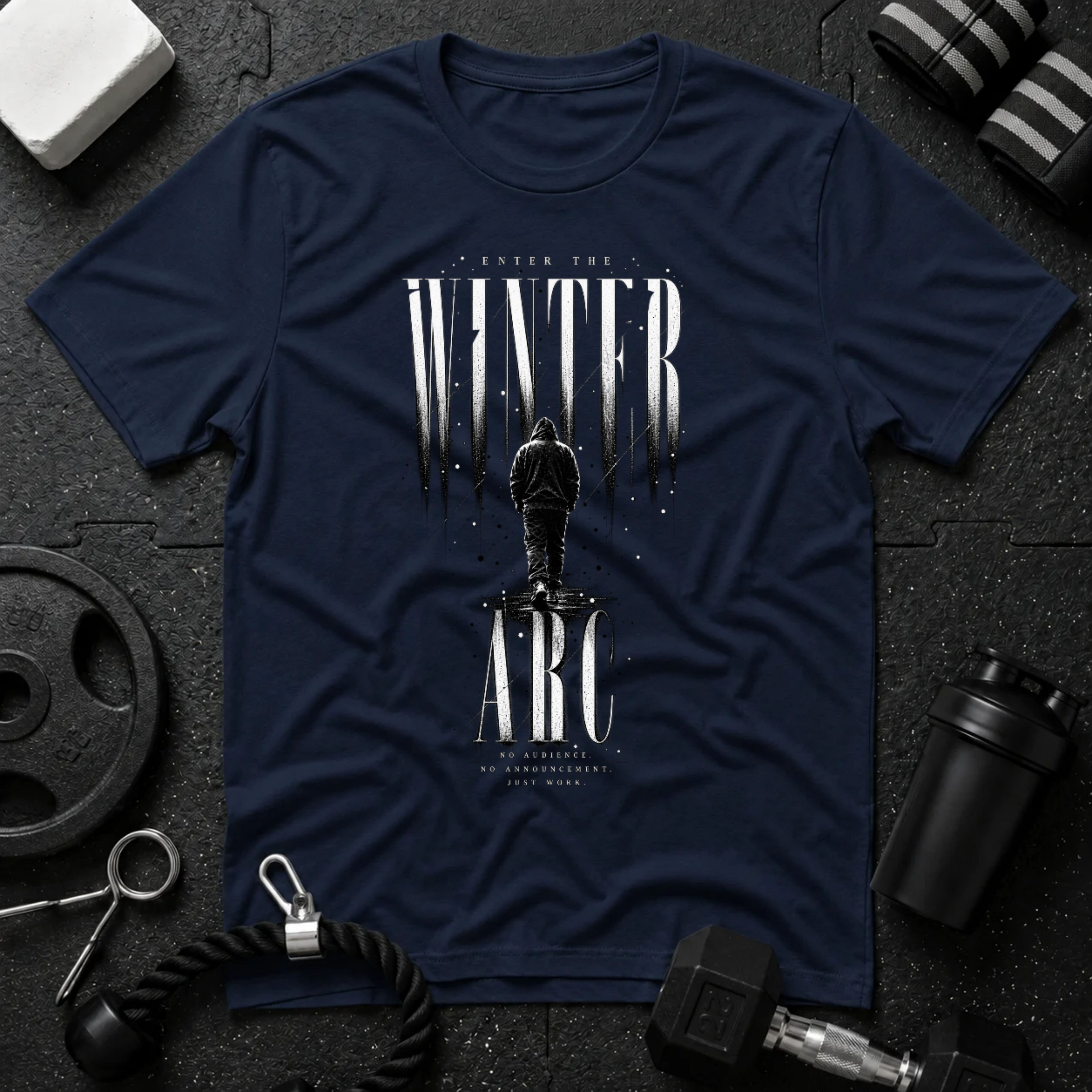 Winter Arc Navy T-shirt mockup