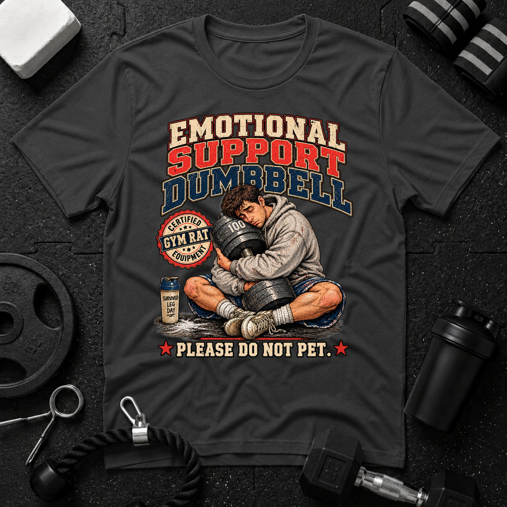 Please do not pet Dark Heather T-shirt mockup