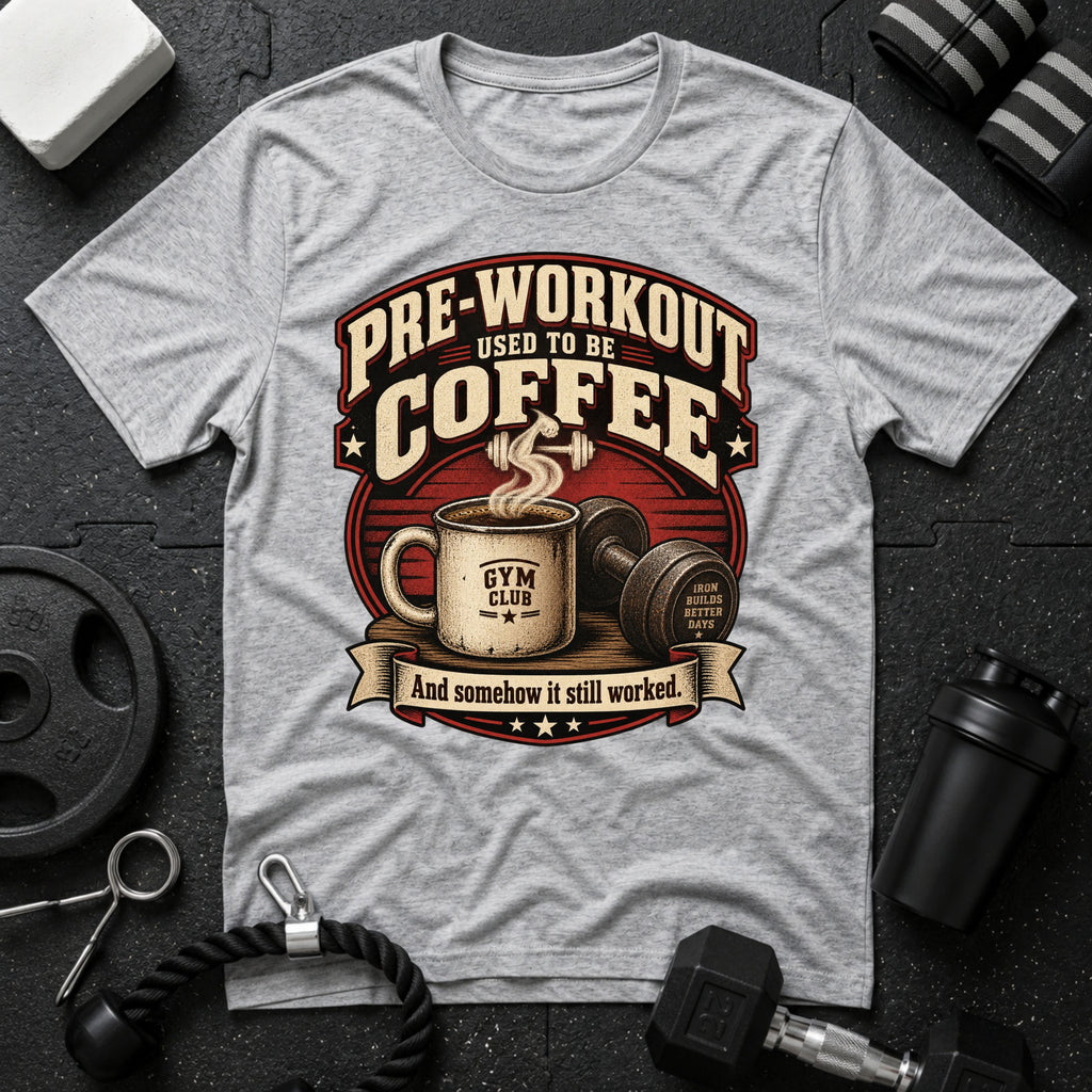 Pre-Workout Used To Be Coffee T-Shirt - Sport Grey