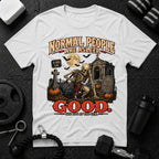 See you at the gym White T-shirt mockup