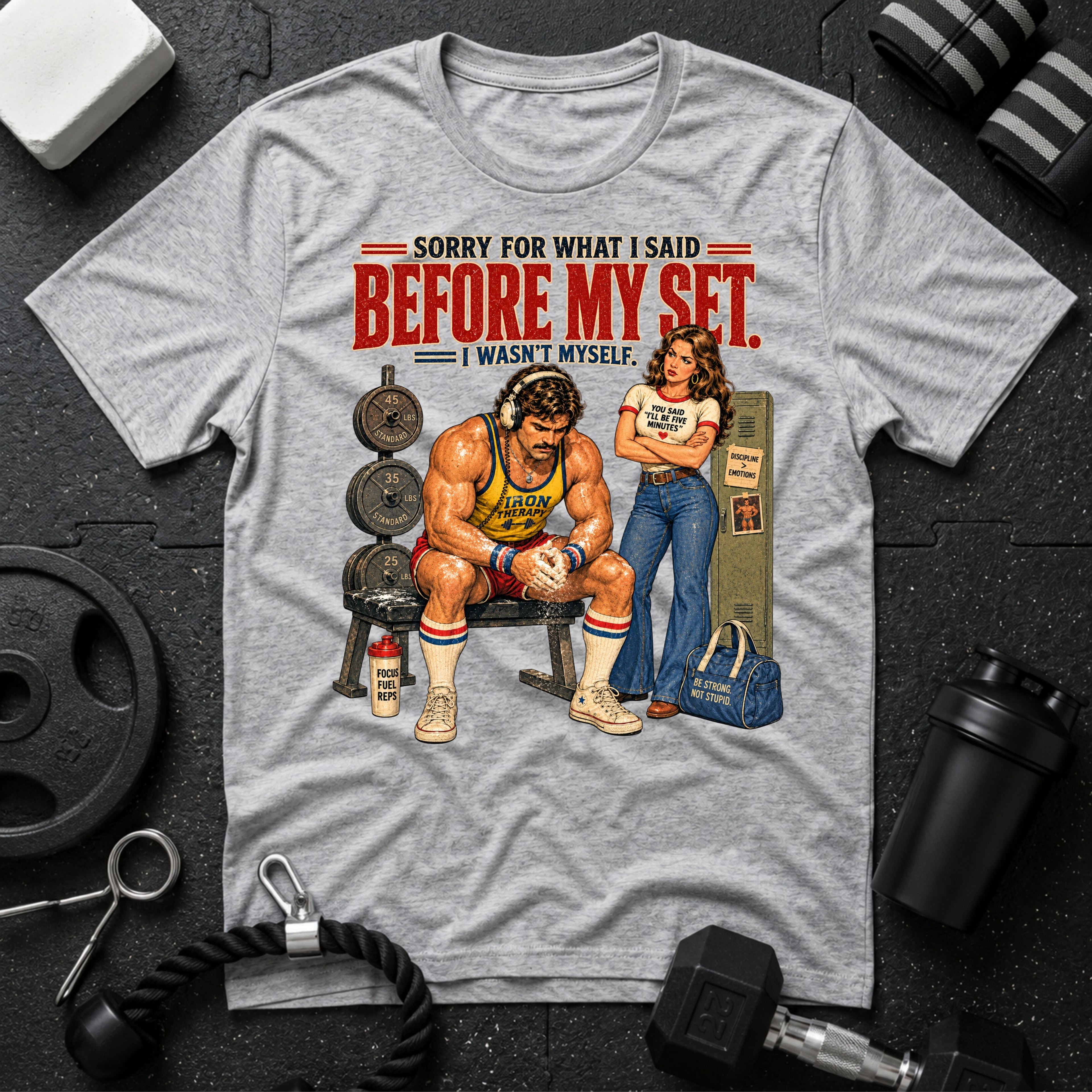 Sorry for what i said Sport Grey T-shirt mockup