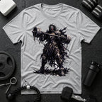 Dark Warrior Graphic Tee with Massive Hammer