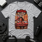 The protein butcher Sport Grey T-shirt mockup