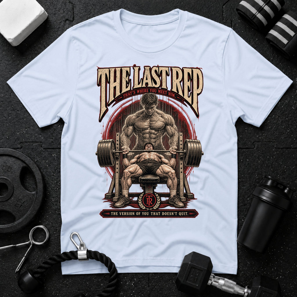 The version of you that doesn't quit Light Blue T-shirt mockup