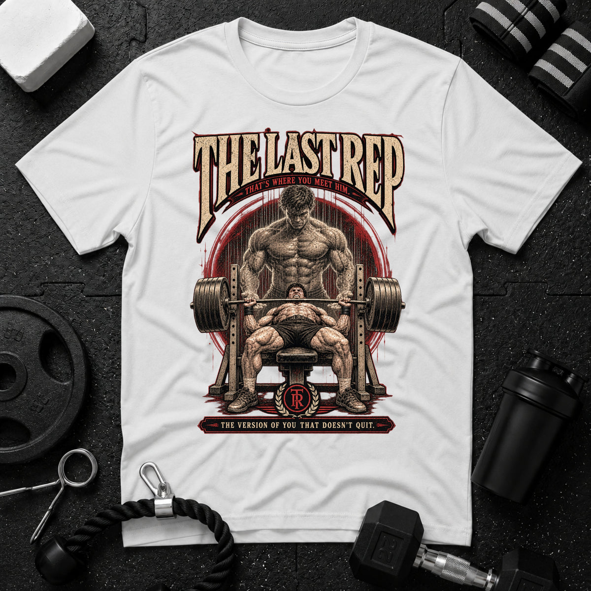 The version of you that doesn't quit White T-shirt mockup