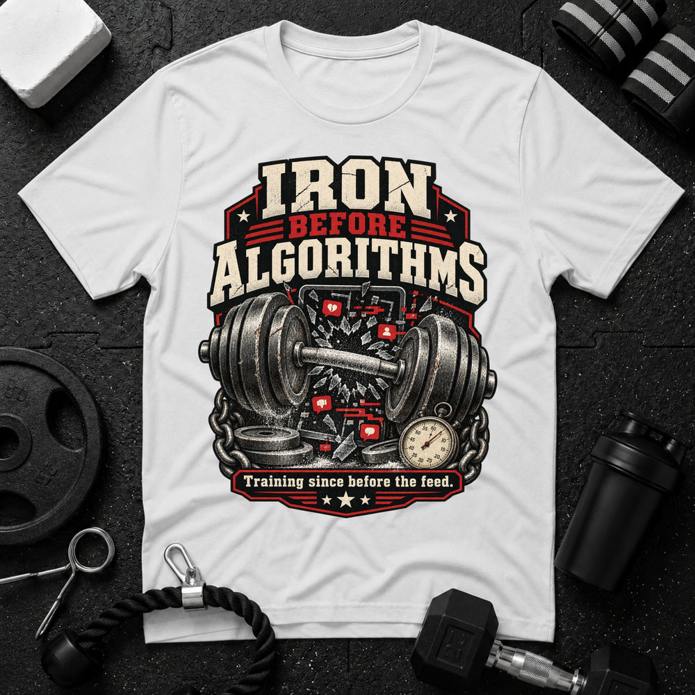 Iron Before Algorithms T-Shirt